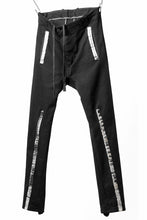 画像をギャラリービューアに読み込む, BORIS BIDJAN SABERI SLIM FIT PANTS / OBJECT DYED & SEAM TAPED "P11-F1939" (BLACK)