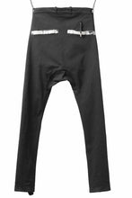 画像をギャラリービューアに読み込む, BORIS BIDJAN SABERI SLIM FIT PANTS / OBJECT DYED & SEAM TAPED "P11-F1939" (BLACK)