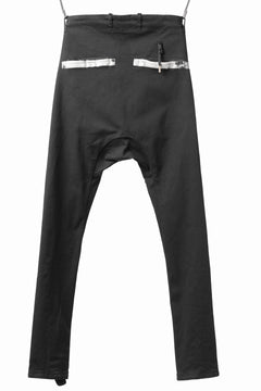 画像をギャラリービューアに読み込む, BORIS BIDJAN SABERI SLIM FIT PANTS / OBJECT DYED & SEAM TAPED "P11-F1939" (BLACK)