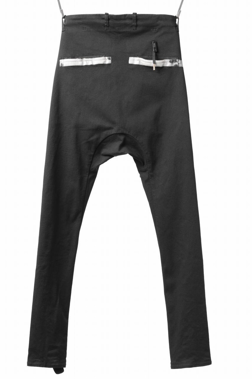 画像をギャラリービューアに読み込む, BORIS BIDJAN SABERI SLIM FIT PANTS / OBJECT DYED & SEAM TAPED "P11-F1939" (BLACK)
