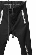 画像をギャラリービューアに読み込む, BORIS BIDJAN SABERI SLIM FIT PANTS / OBJECT DYED & SEAM TAPED "P11-F1939" (BLACK)