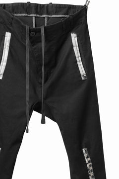 画像をギャラリービューアに読み込む, BORIS BIDJAN SABERI SLIM FIT PANTS / OBJECT DYED & SEAM TAPED "P11-F1939" (BLACK)