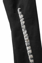 画像をギャラリービューアに読み込む, BORIS BIDJAN SABERI SLIM FIT PANTS / OBJECT DYED & SEAM TAPED "P11-F1939" (BLACK)