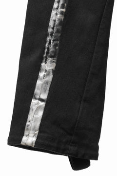 画像をギャラリービューアに読み込む, BORIS BIDJAN SABERI SLIM FIT PANTS / OBJECT DYED & SEAM TAPED "P11-F1939" (BLACK)