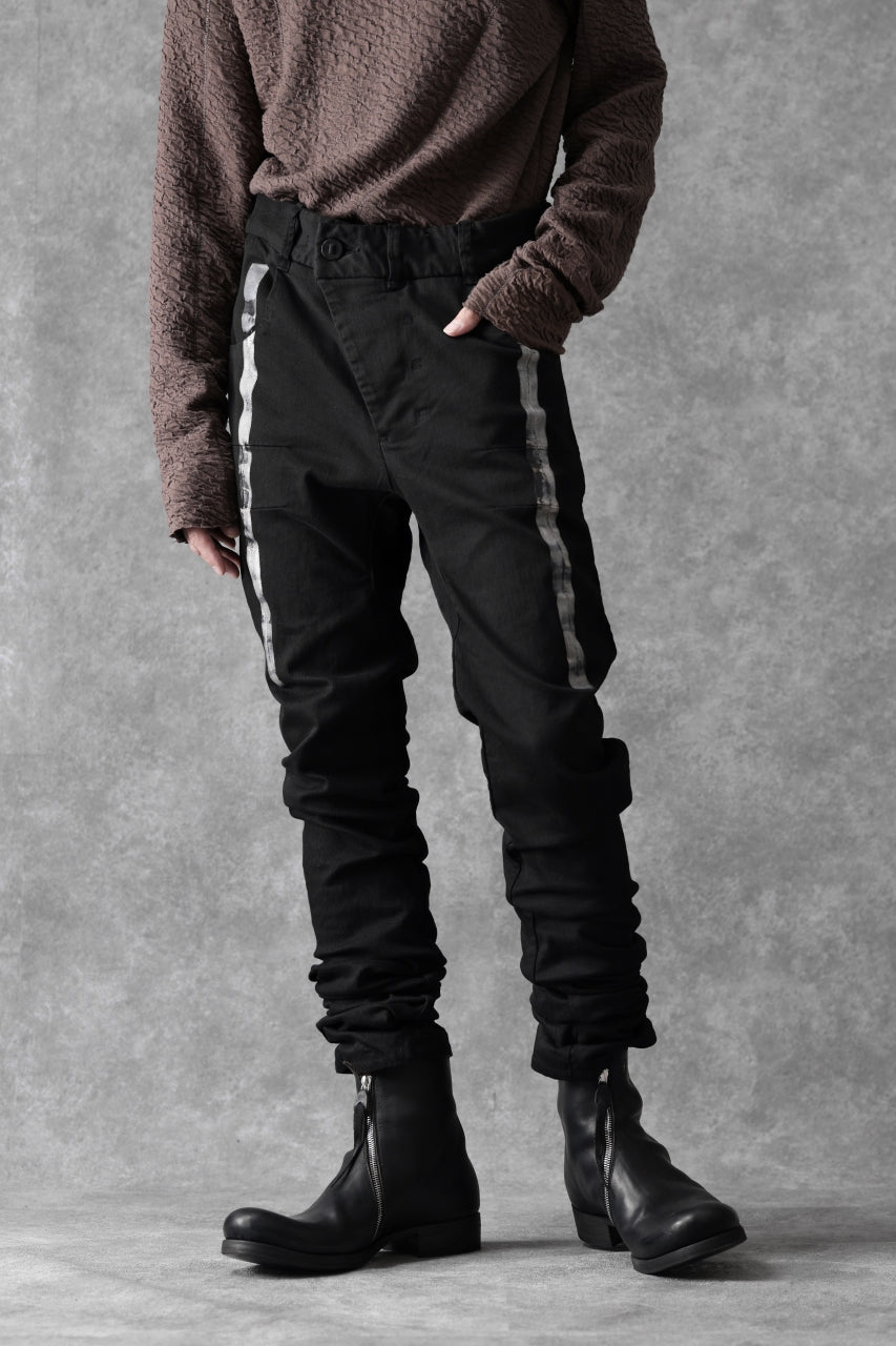 画像をギャラリービューアに読み込む, BORIS BIDJAN SABERI TIGHT FIT PANTS / OBJECT DYED & SEAM TAPED "P13.TF-F1939" (BLACK)
