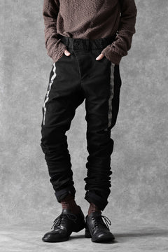 画像をギャラリービューアに読み込む, BORIS BIDJAN SABERI TIGHT FIT PANTS / OBJECT DYED & SEAM TAPED "P13.TF-F1939" (BLACK)