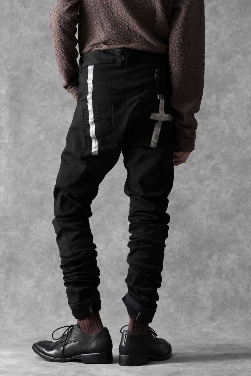 画像をギャラリービューアに読み込む, BORIS BIDJAN SABERI TIGHT FIT PANTS / OBJECT DYED & SEAM TAPED "P13.TF-F1939" (BLACK)