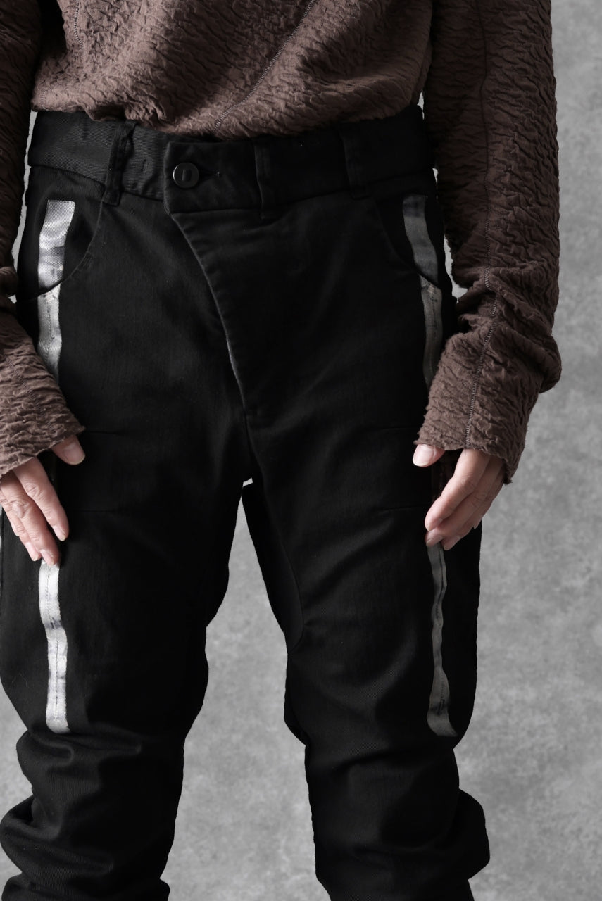 画像をギャラリービューアに読み込む, BORIS BIDJAN SABERI TIGHT FIT PANTS / OBJECT DYED & SEAM TAPED "P13.TF-F1939" (BLACK)