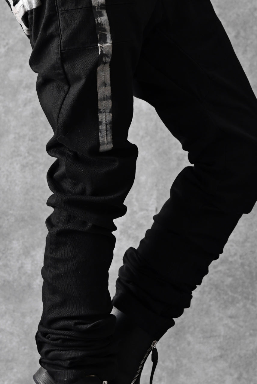 画像をギャラリービューアに読み込む, BORIS BIDJAN SABERI TIGHT FIT PANTS / OBJECT DYED & SEAM TAPED "P13.TF-F1939" (BLACK)
