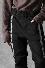 画像をギャラリービューアに読み込む, BORIS BIDJAN SABERI TIGHT FIT PANTS / OBJECT DYED & SEAM TAPED "P13.TF-F1939" (BLACK)