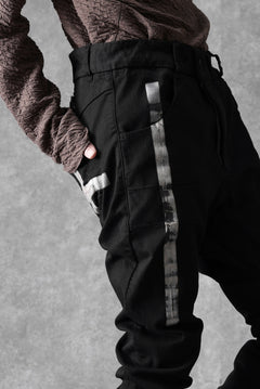 画像をギャラリービューアに読み込む, BORIS BIDJAN SABERI TIGHT FIT PANTS / OBJECT DYED & SEAM TAPED "P13.TF-F1939" (BLACK)