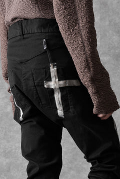画像をギャラリービューアに読み込む, BORIS BIDJAN SABERI TIGHT FIT PANTS / OBJECT DYED & SEAM TAPED "P13.TF-F1939" (BLACK)