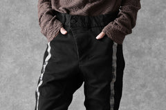 画像をギャラリービューアに読み込む, BORIS BIDJAN SABERI TIGHT FIT PANTS / OBJECT DYED & SEAM TAPED "P13.TF-F1939" (BLACK)