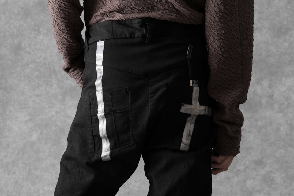 画像をギャラリービューアに読み込む, BORIS BIDJAN SABERI TIGHT FIT PANTS / OBJECT DYED & SEAM TAPED "P13.TF-F1939" (BLACK)