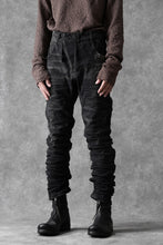画像をギャラリービューアに読み込む, BORIS BIDJAN SABERI TIGHT FIT PANTS / STONE WASHED & USED EFFECT & BODY MOLDED "P13.TF-F1603K" (BLACK DENIM)