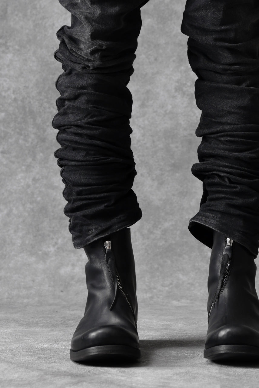画像をギャラリービューアに読み込む, BORIS BIDJAN SABERI TIGHT FIT PANTS / STONE WASHED & USED EFFECT & BODY MOLDED "P13.TF-F1603K" (BLACK DENIM)