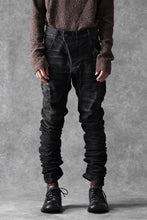 画像をギャラリービューアに読み込む, BORIS BIDJAN SABERI TIGHT FIT PANTS / STONE WASHED &amp; USED EFFECT &amp; BODY MOLDED &quot;P13.TF-F1603K&quot; (BLACK DENIM)