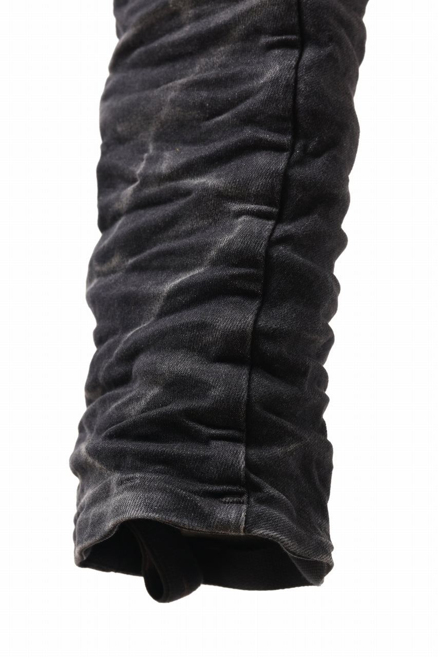 画像をギャラリービューアに読み込む, BORIS BIDJAN SABERI TIGHT FIT PANTS / STONE WASHED &amp; USED EFFECT &amp; BODY MOLDED &quot;P13.TF-F1603K&quot; (BLACK DENIM)