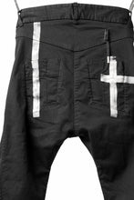 画像をギャラリービューアに読み込む, BORIS BIDJAN SABERI TIGHT FIT PANTS / OBJECT DYED & SEAM TAPED "P13.TF-F1939" (BLACK)