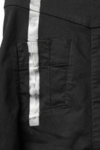 画像をギャラリービューアに読み込む, BORIS BIDJAN SABERI TIGHT FIT PANTS / OBJECT DYED & SEAM TAPED "P13.TF-F1939" (BLACK)