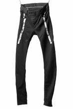 画像をギャラリービューアに読み込む, BORIS BIDJAN SABERI TIGHT FIT PANTS / OBJECT DYED & SEAM TAPED "P13.TF-F1939" (BLACK)