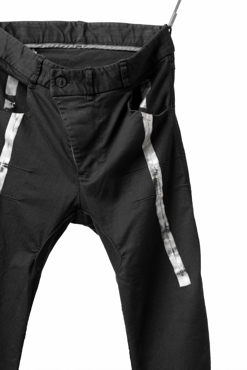 画像をギャラリービューアに読み込む, BORIS BIDJAN SABERI TIGHT FIT PANTS / OBJECT DYED & SEAM TAPED "P13.TF-F1939" (BLACK)