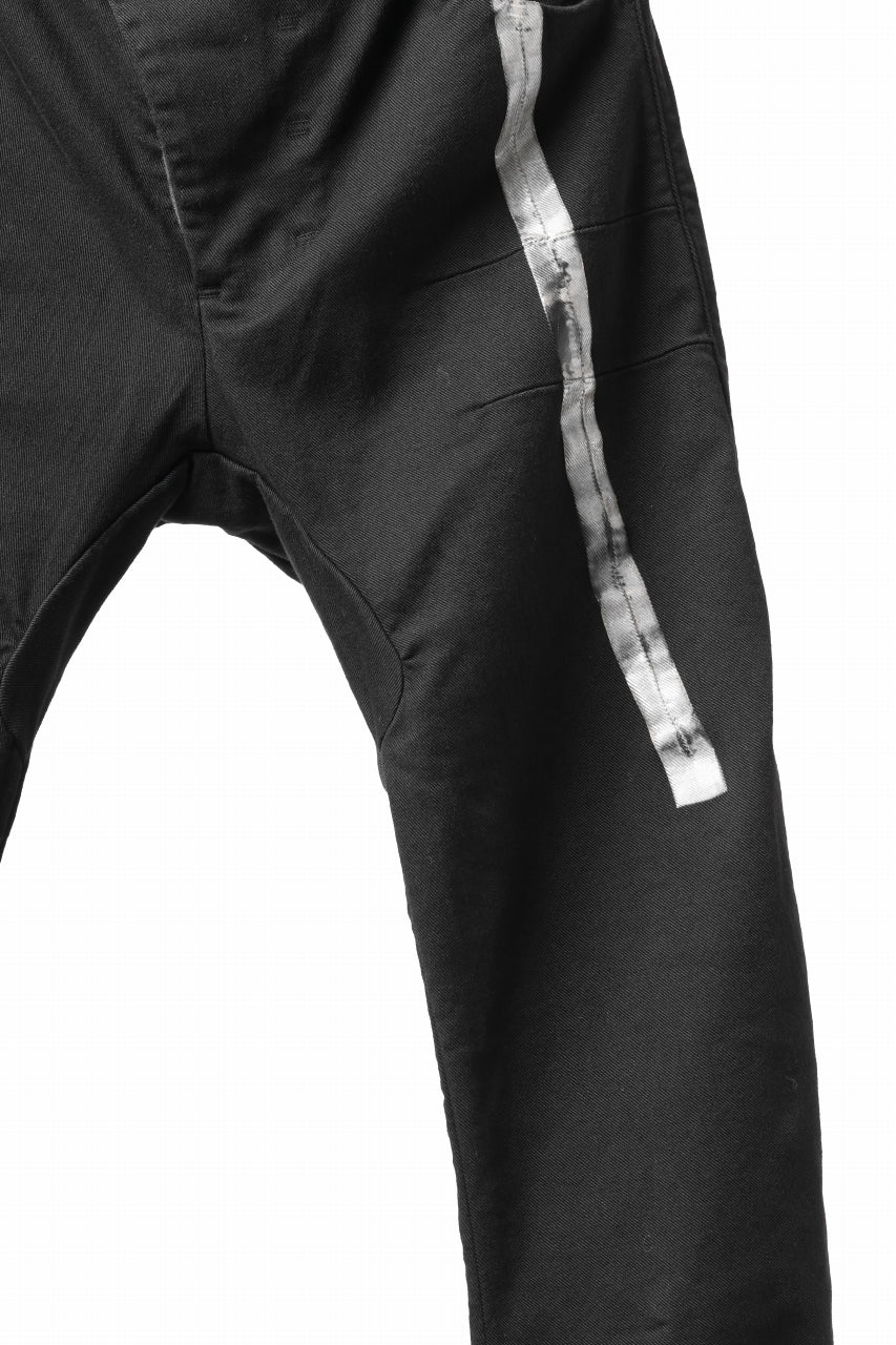 画像をギャラリービューアに読み込む, BORIS BIDJAN SABERI TIGHT FIT PANTS / OBJECT DYED & SEAM TAPED "P13.TF-F1939" (BLACK)