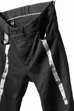 画像をギャラリービューアに読み込む, BORIS BIDJAN SABERI TIGHT FIT PANTS / OBJECT DYED & SEAM TAPED "P13.TF-F1939" (BLACK)