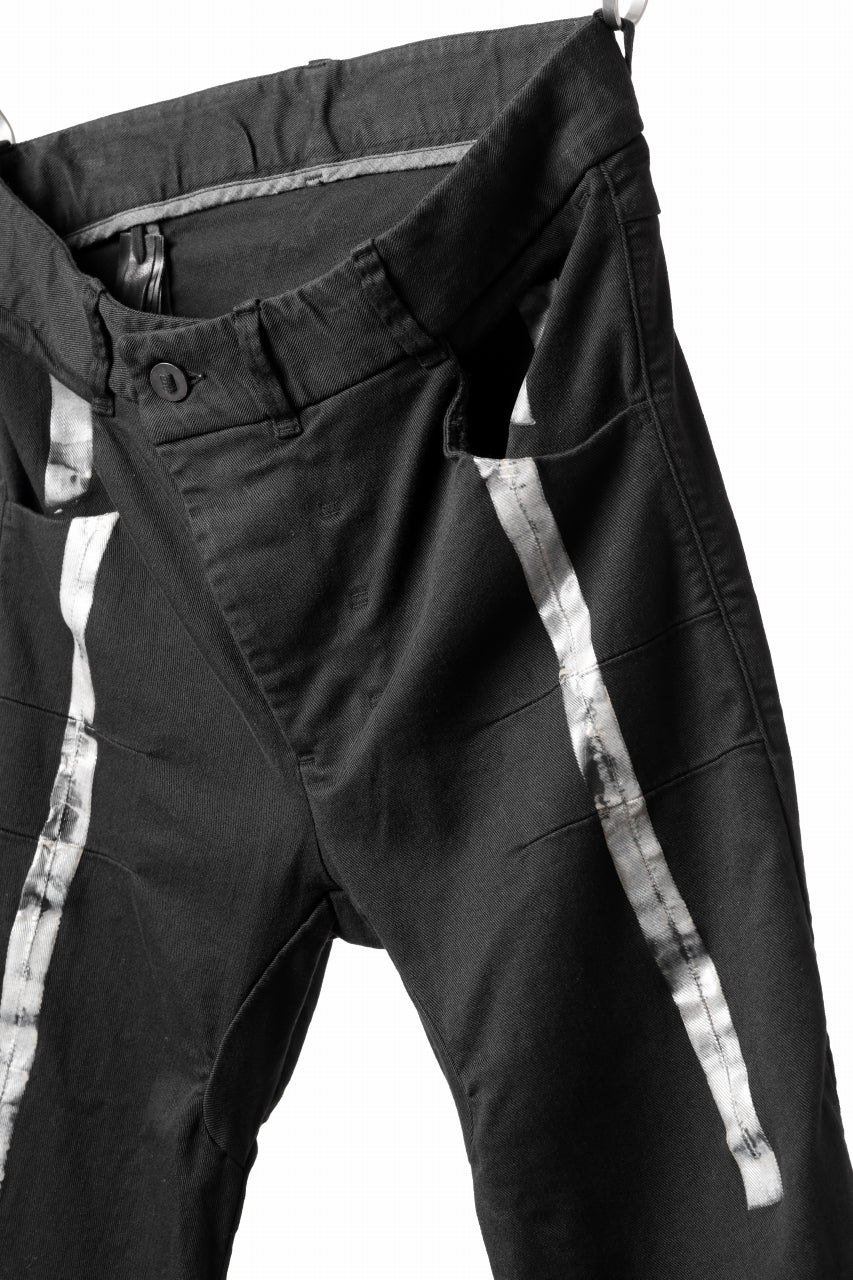 画像をギャラリービューアに読み込む, BORIS BIDJAN SABERI TIGHT FIT PANTS / OBJECT DYED & SEAM TAPED "P13.TF-F1939" (BLACK)