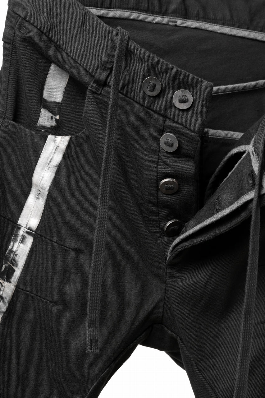 画像をギャラリービューアに読み込む, BORIS BIDJAN SABERI TIGHT FIT PANTS / OBJECT DYED & SEAM TAPED "P13.TF-F1939" (BLACK)