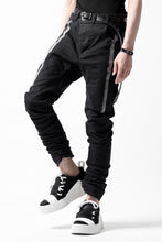 画像をギャラリービューアに読み込む, BORIS BIDJAN SABERI TIGHT FIT PANTS / OBJECT DYED &amp; SEAM TAPED &quot;P13.TF-FTS10001&quot; (BLACK)