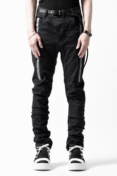 画像をギャラリービューアに読み込む, BORIS BIDJAN SABERI TIGHT FIT PANTS / OBJECT DYED &amp; SEAM TAPED &quot;P13.TF-FTS10001&quot; (BLACK)