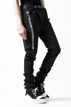 画像をギャラリービューアに読み込む, BORIS BIDJAN SABERI TIGHT FIT PANTS / OBJECT DYED & SEAM TAPED "P13.TF-FTS10001" (BLACK)