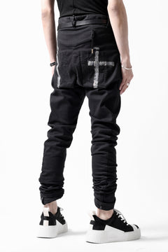 画像をギャラリービューアに読み込む, BORIS BIDJAN SABERI TIGHT FIT PANTS / OBJECT DYED &amp; SEAM TAPED &quot;P13.TF-FTS10001&quot; (BLACK)