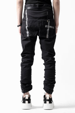 画像をギャラリービューアに読み込む, BORIS BIDJAN SABERI TIGHT FIT PANTS / OBJECT DYED &amp; SEAM TAPED &quot;P13.TF-FTS10001&quot; (BLACK)