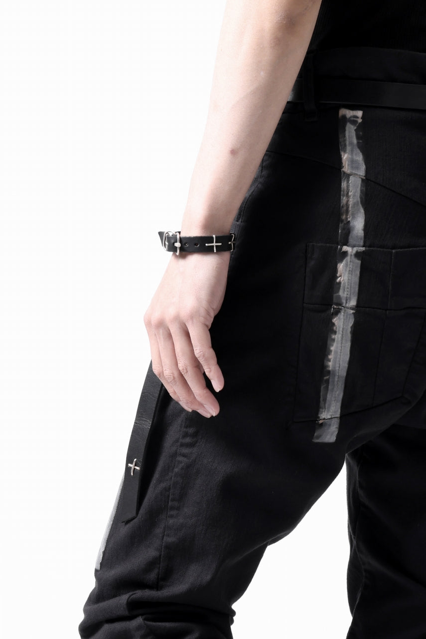 画像をギャラリービューアに読み込む, BORIS BIDJAN SABERI TIGHT FIT PANTS / OBJECT DYED &amp; SEAM TAPED &quot;P13.TF-FTS10001&quot; (BLACK)