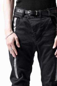 画像をギャラリービューアに読み込む, BORIS BIDJAN SABERI TIGHT FIT PANTS / OBJECT DYED &amp; SEAM TAPED &quot;P13.TF-FTS10001&quot; (BLACK)