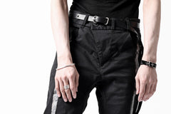 画像をギャラリービューアに読み込む, BORIS BIDJAN SABERI TIGHT FIT PANTS / OBJECT DYED &amp; SEAM TAPED &quot;P13.TF-FTS10001&quot; (BLACK)