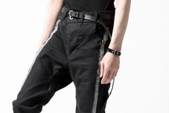 画像をギャラリービューアに読み込む, BORIS BIDJAN SABERI TIGHT FIT PANTS / OBJECT DYED & SEAM TAPED "P13.TF-FTS10001" (BLACK)