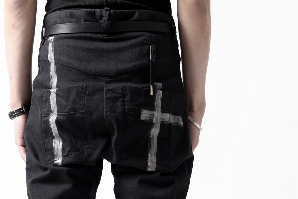 画像をギャラリービューアに読み込む, BORIS BIDJAN SABERI TIGHT FIT PANTS / OBJECT DYED &amp; SEAM TAPED &quot;P13.TF-FTS10001&quot; (BLACK)