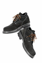Load image into Gallery viewer, Portaille x LOOM exclusive DOUBLE STITCHED WELT WORKING DERBY / BOX CALF SUEDE (BLACK)