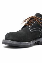 Load image into Gallery viewer, Portaille x LOOM exclusive DOUBLE STITCHED WELT WORKING DERBY / BOX CALF SUEDE (BLACK)