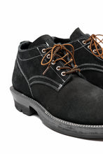 Load image into Gallery viewer, Portaille x LOOM exclusive DOUBLE STITCHED WELT WORKING DERBY / BOX CALF SUEDE (BLACK)