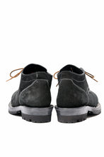 Load image into Gallery viewer, Portaille x LOOM exclusive DOUBLE STITCHED WELT WORKING DERBY / BOX CALF SUEDE (BLACK)