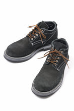 Load image into Gallery viewer, Portaille x LOOM exclusive DOUBLE STITCHED WELT WORKING DERBY / BOX CALF SUEDE (BLACK)