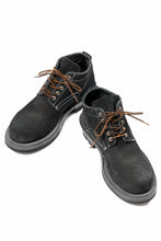 Load image into Gallery viewer, Portaille x LOOM exclusive DOUBLE STITCHED WELT WORKING DERBY / BOX CALF SUEDE (BLACK)