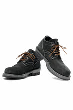 Load image into Gallery viewer, Portaille x LOOM exclusive DOUBLE STITCHED WELT WORKING DERBY / BOX CALF SUEDE (BLACK)