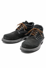 Load image into Gallery viewer, Portaille x LOOM exclusive DOUBLE STITCHED WELT WORKING DERBY / BOX CALF SUEDE (BLACK)