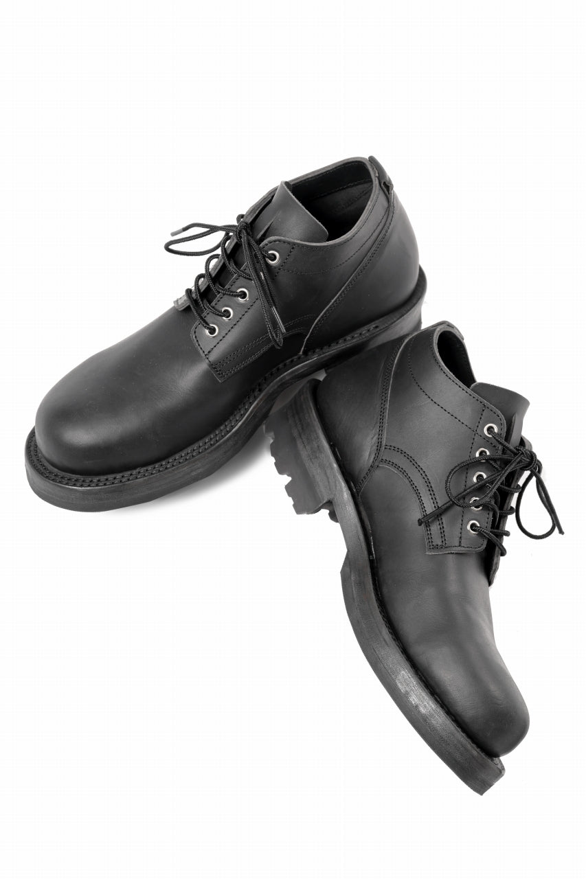 Portaille x LOOM exclusive DOUBLE STITCHED WELT WORKING DERBY / GUIDI FIORE (BLACK)