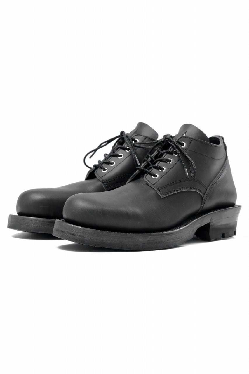 Portaille x LOOM exclusive DOUBLE STITCHED WELT WORKING DERBY / GUIDI FIORE (BLACK)